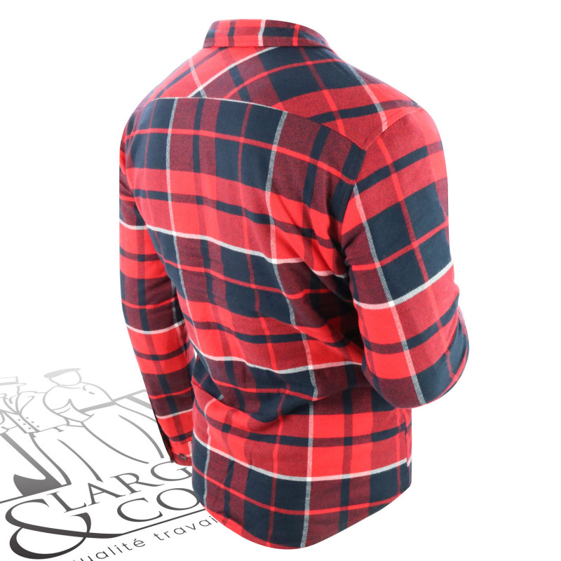 Chemise de travail à carreaux doublée Sherpa