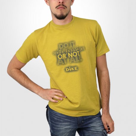 T shirt de travail "Do it" Dike jaune ocre