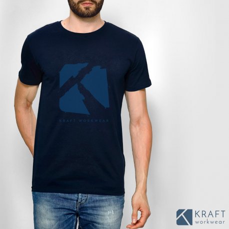 T shirt homme Kraft Workwear marine