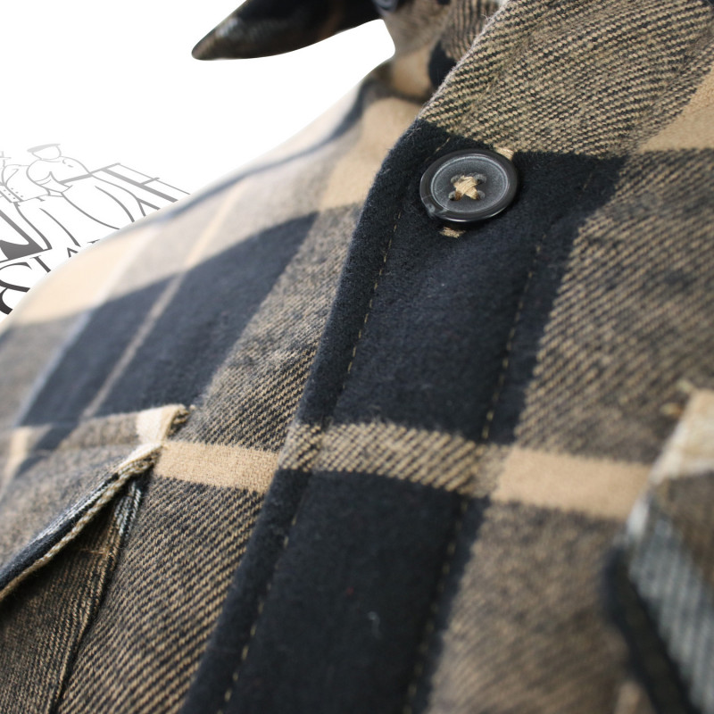 Chemise de travail à carreaux doublée Sherpa