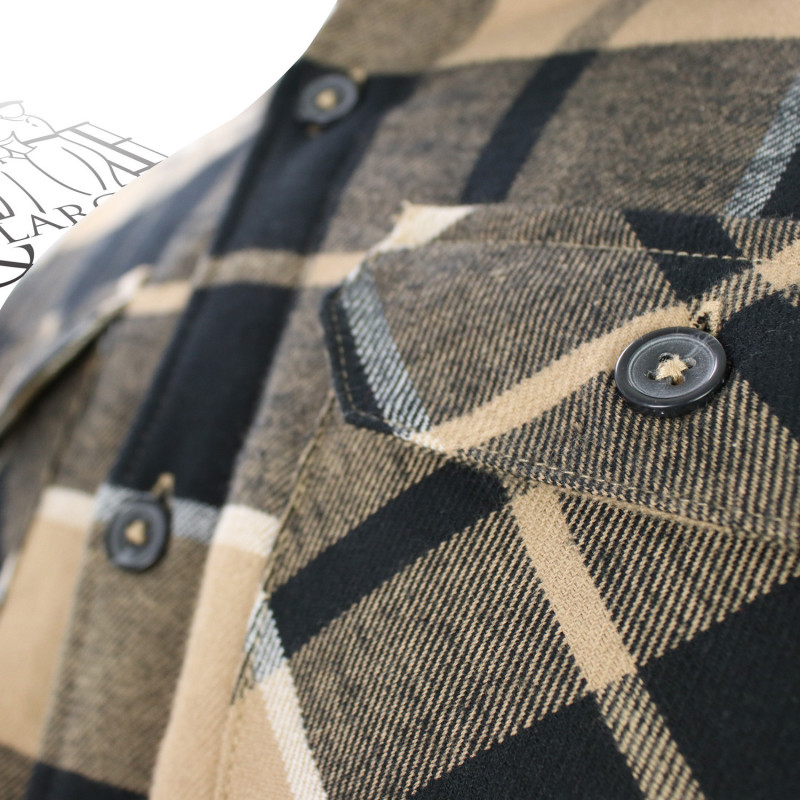 Chemise de travail à carreaux doublée Sherpa