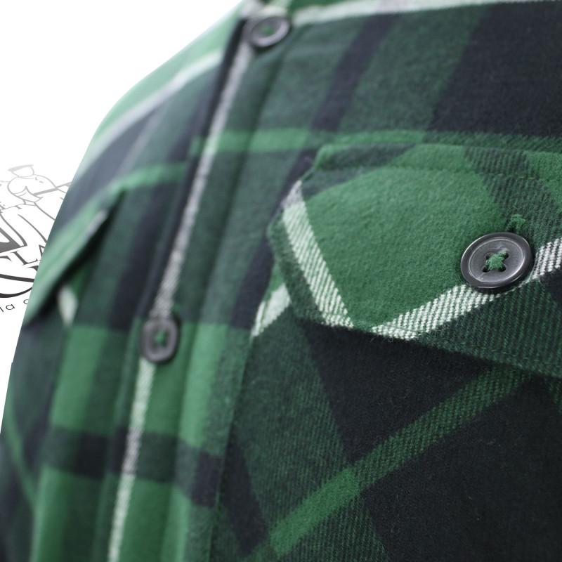 Chemise de travail à carreaux doublée Sherpa