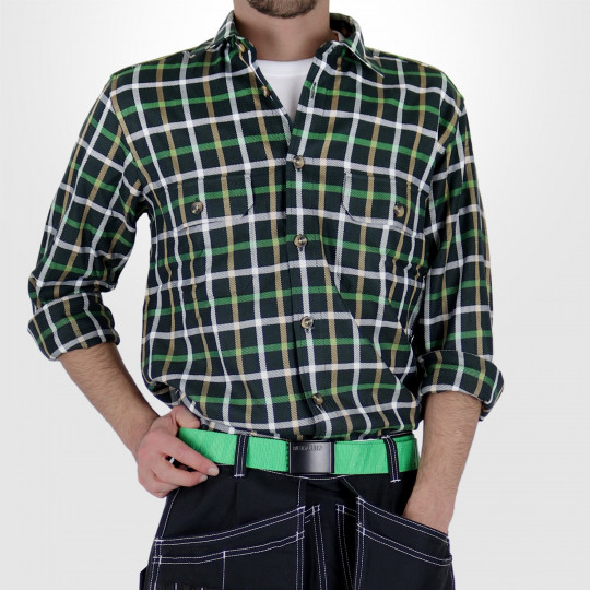 Chemise de travail manche longue FHB Alois vert oilive