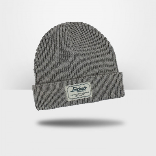 Bonnet en laine tricotée Snickers gris