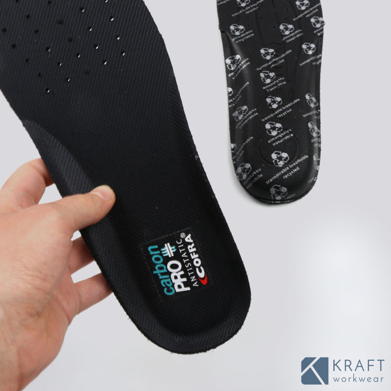 Semelle antibactérienne pour chaussure de sécurité