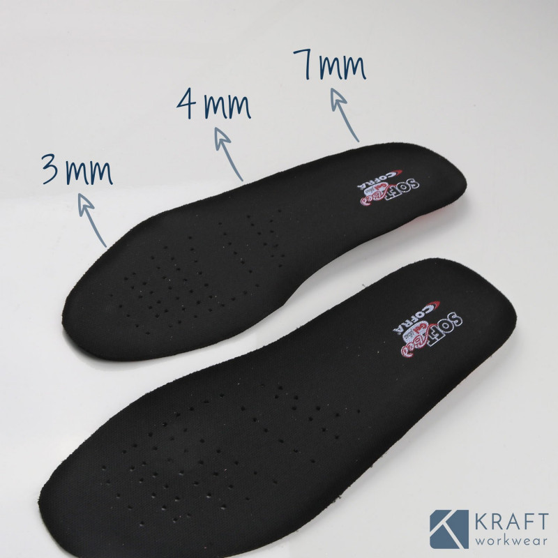 Semelle souple gel pour chaussure de sécurité