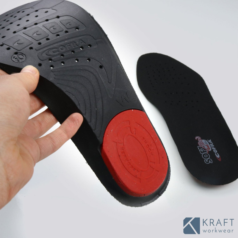 Semelle souple gel pour chaussure de sécurité