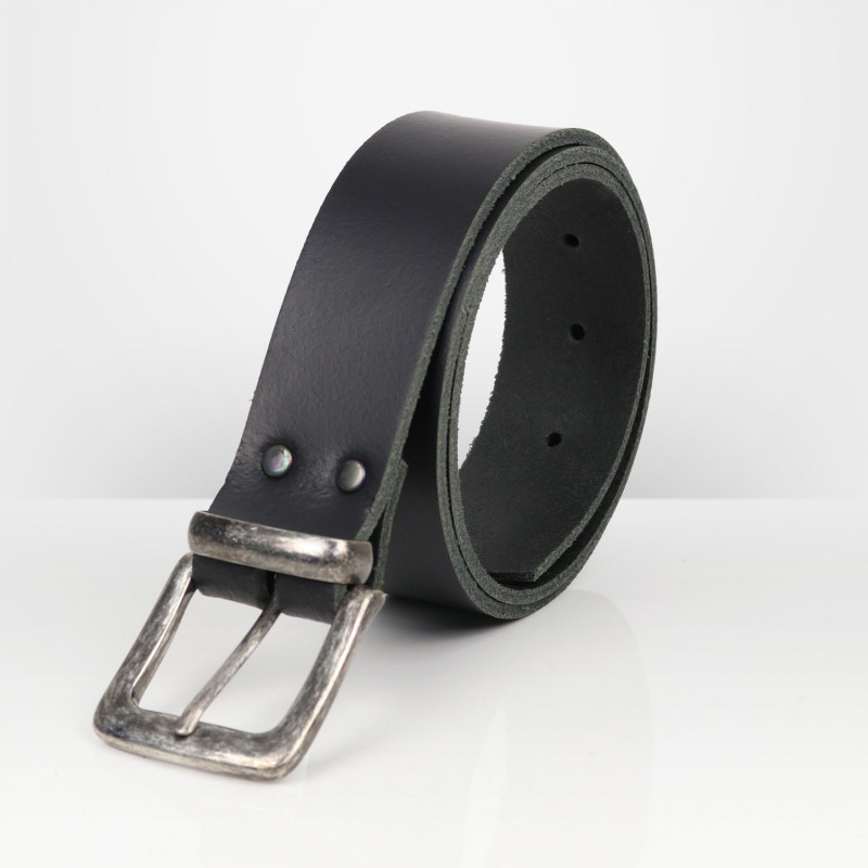 Ceinturon Wolfgang en cuir avec boucle vieillie FHB