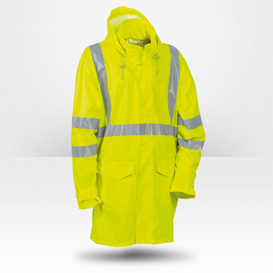 Veste de pluie haute visibilité jaune Cofra