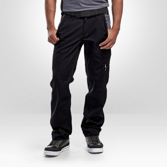 Pantalon industrie pur coton Blaklader noir gris