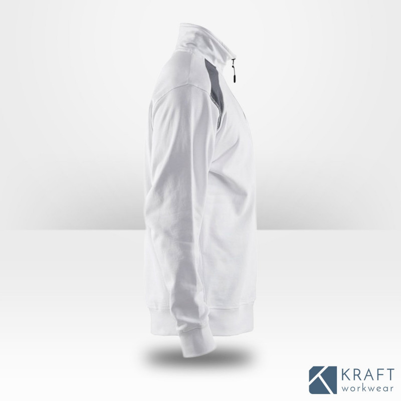 Sweat-shirt blanc peintre et plaquiste Blaklader