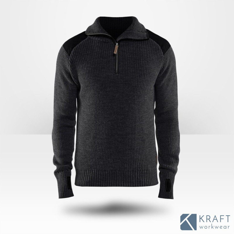 Pull en laine zippé Blaklader