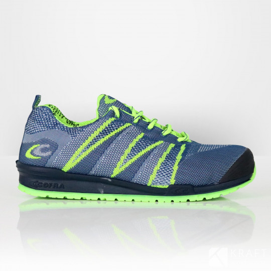 Baskets légères Cofra S1P Fluent bleu vert