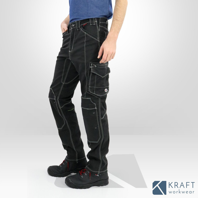 Pantalon jean de travail Cofra Pearland gris