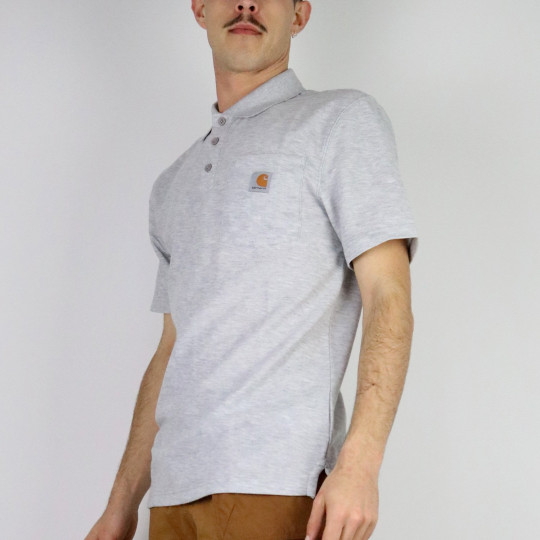 Polo homme Carhartt gris