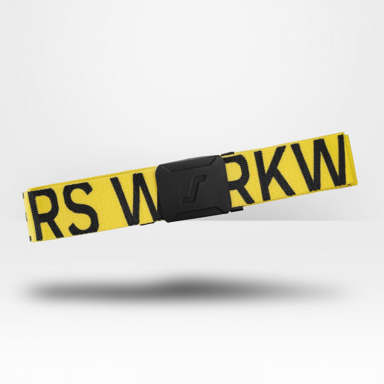 Ceinture avec logo Snickers jaune noir
