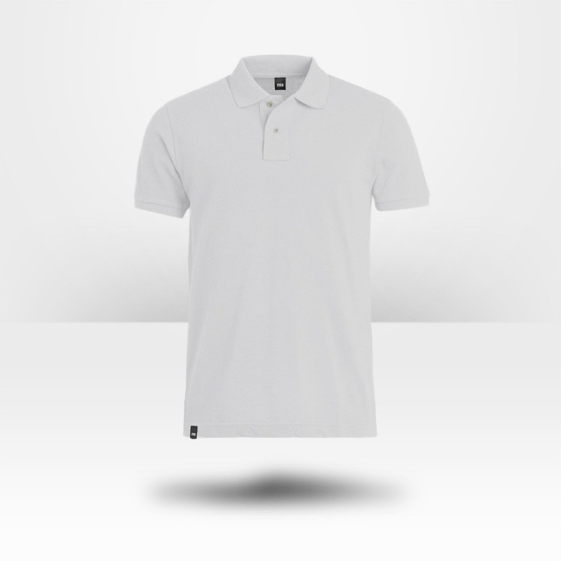 Polo blanc 100% coton FHB Daniel