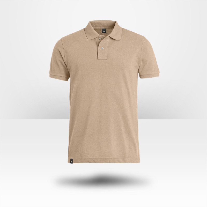 Polo beige 100% coton FHB Daniel