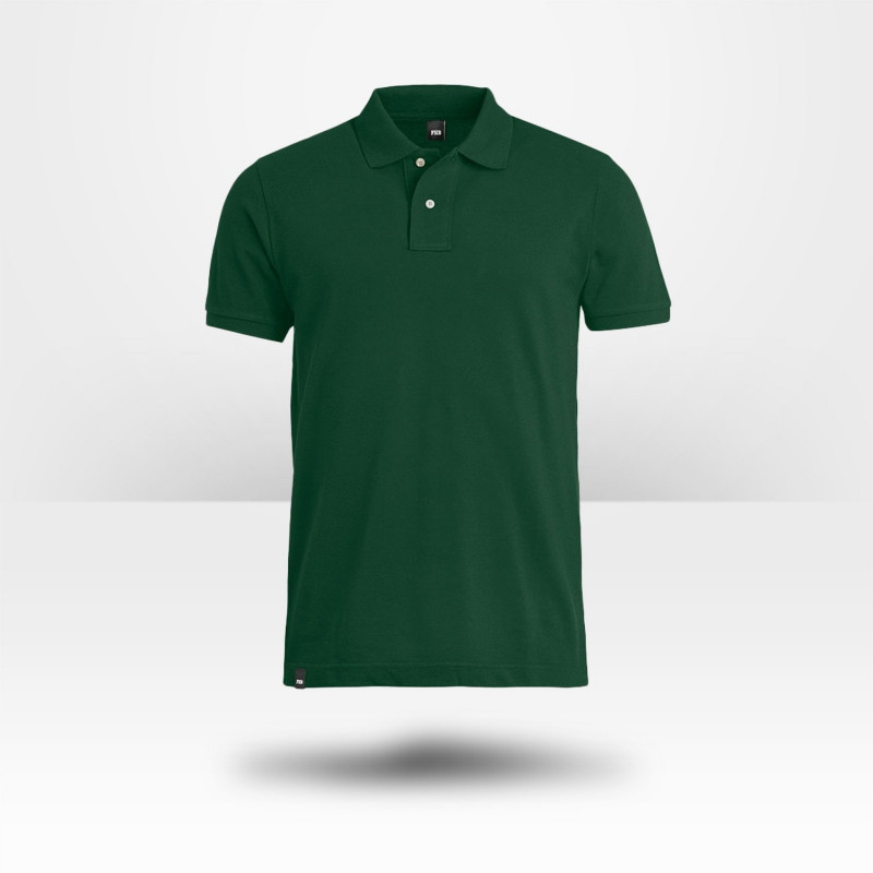 Polo vert 100% coton FHB Daniel