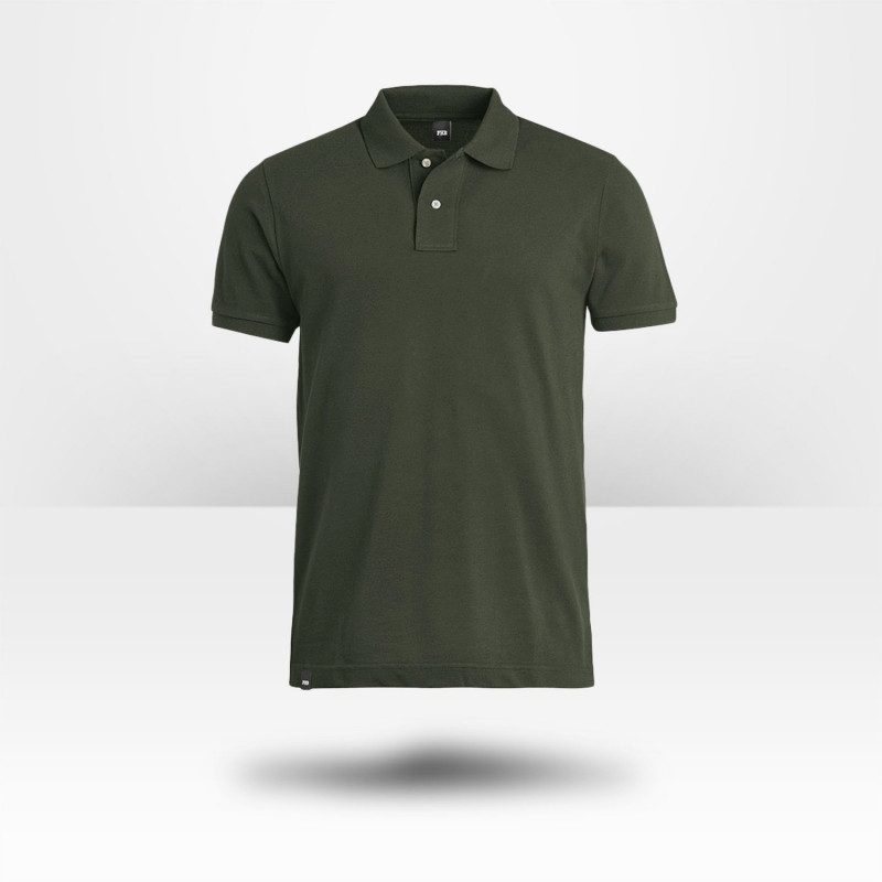 Polo vert 100% coton FHB Daniel