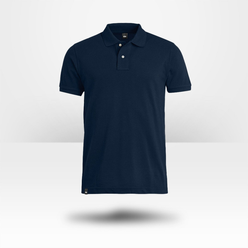 Polo bleu 100% coton FHB Daniel
