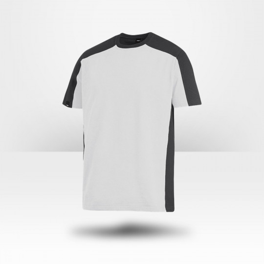 T-shirt bicolore 100% coton Marc blanc