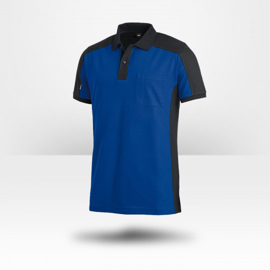 Polo bicolore FHB Konrad bleu noir