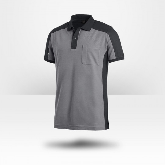 Polo bicolore FHB Konrad gris noir