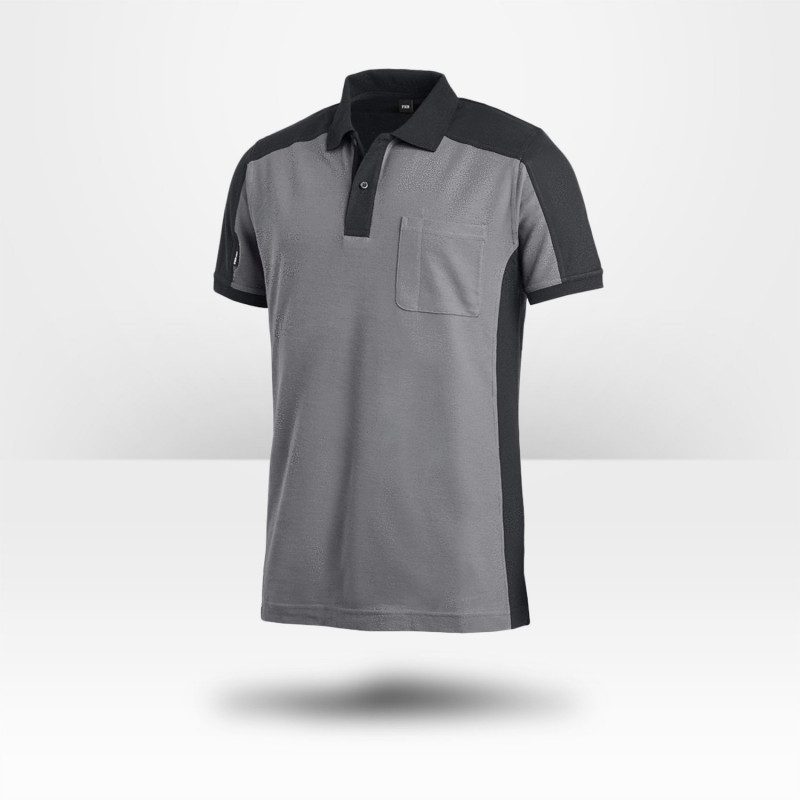 Polo bicolore gris FHB Konrad