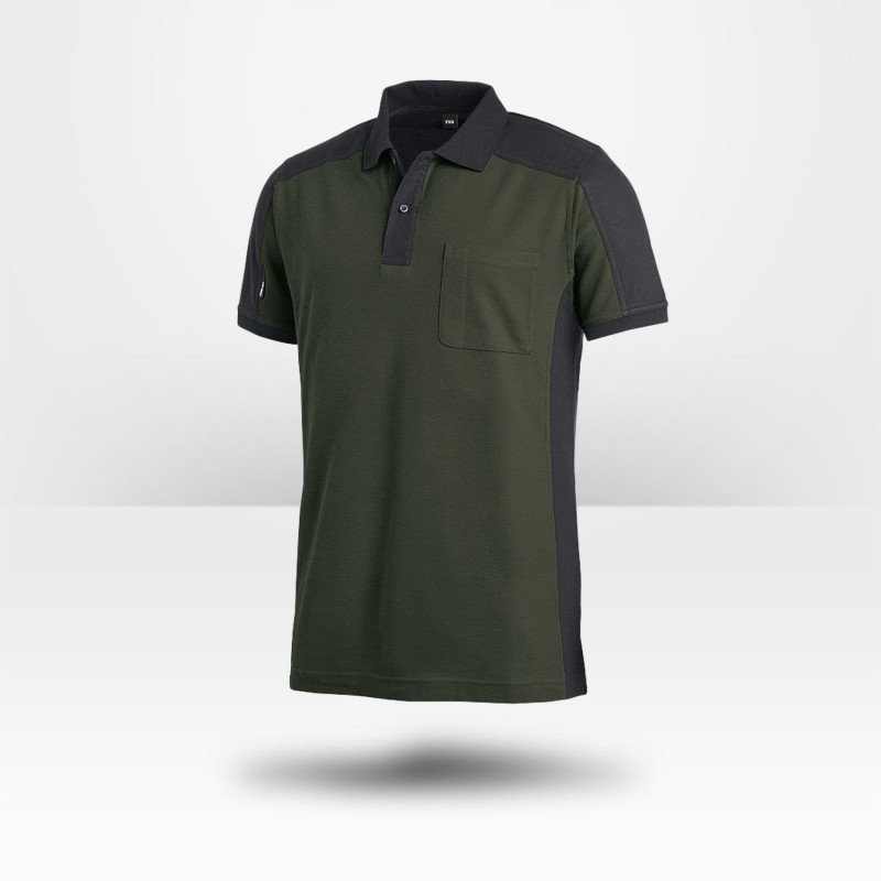 Polo bicolore vert FHB Konrad