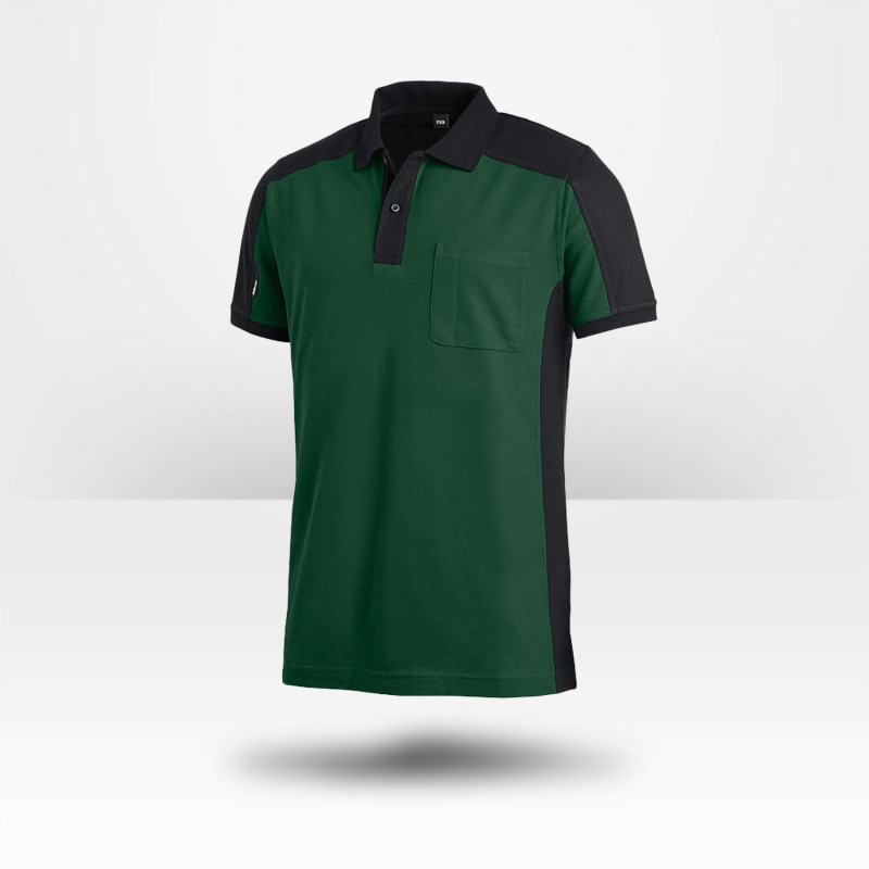 Polo bicolore vert FHB Konrad