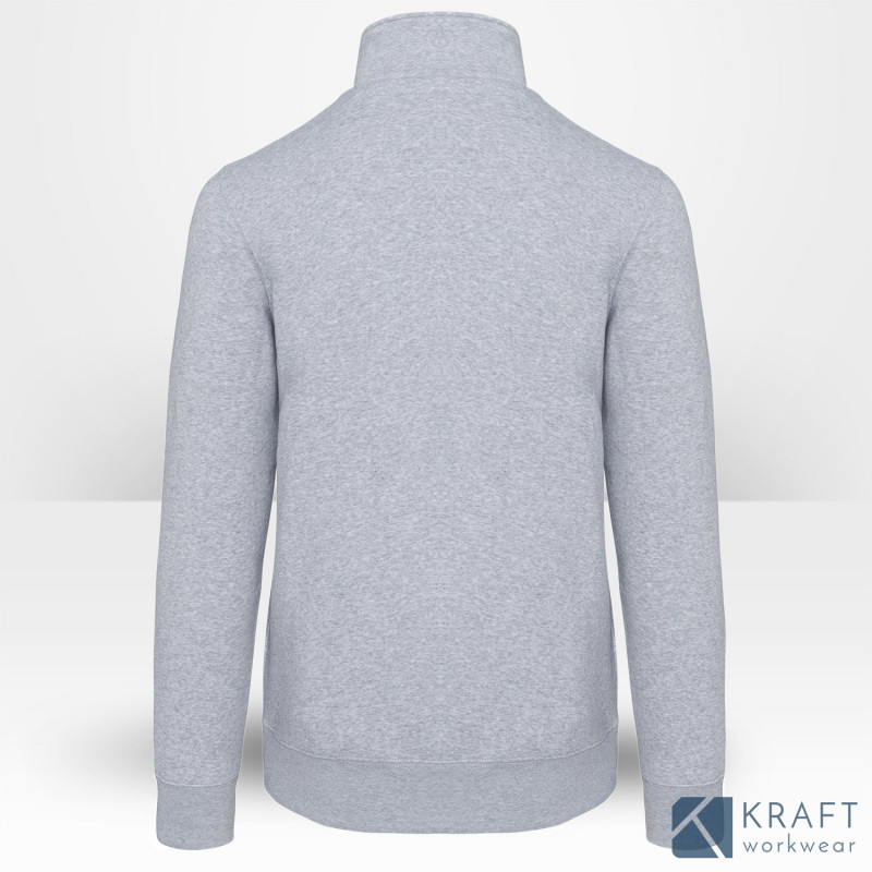 Sweat-shirt de travail col zippé personnalisable