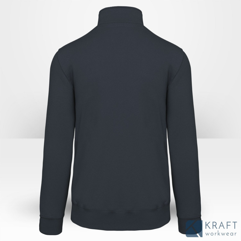 Sweat-shirt de travail col zippé personnalisable