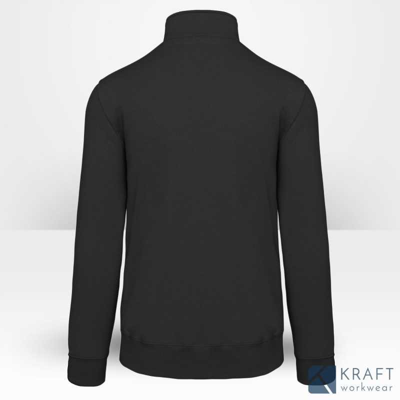 Sweat-shirt de travail col zippé personnalisable
