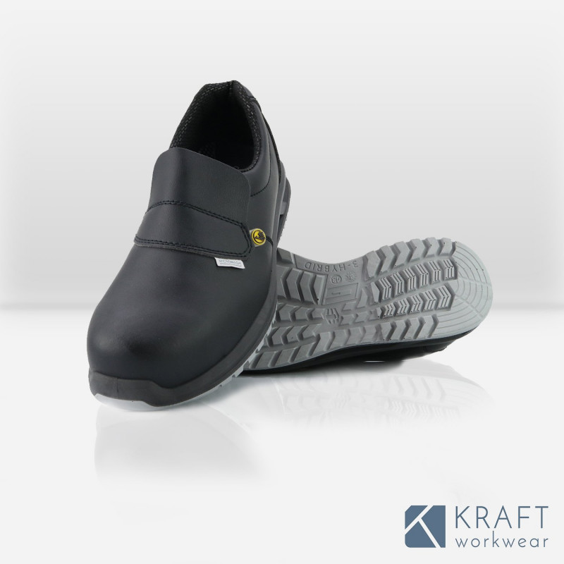 Chaussure de sécurité pour cuisine S2 noire Giasco Corfu