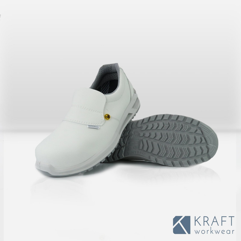 Chaussure de sécurité pour cuisine S2 confortable blanche Giasco Ustica
