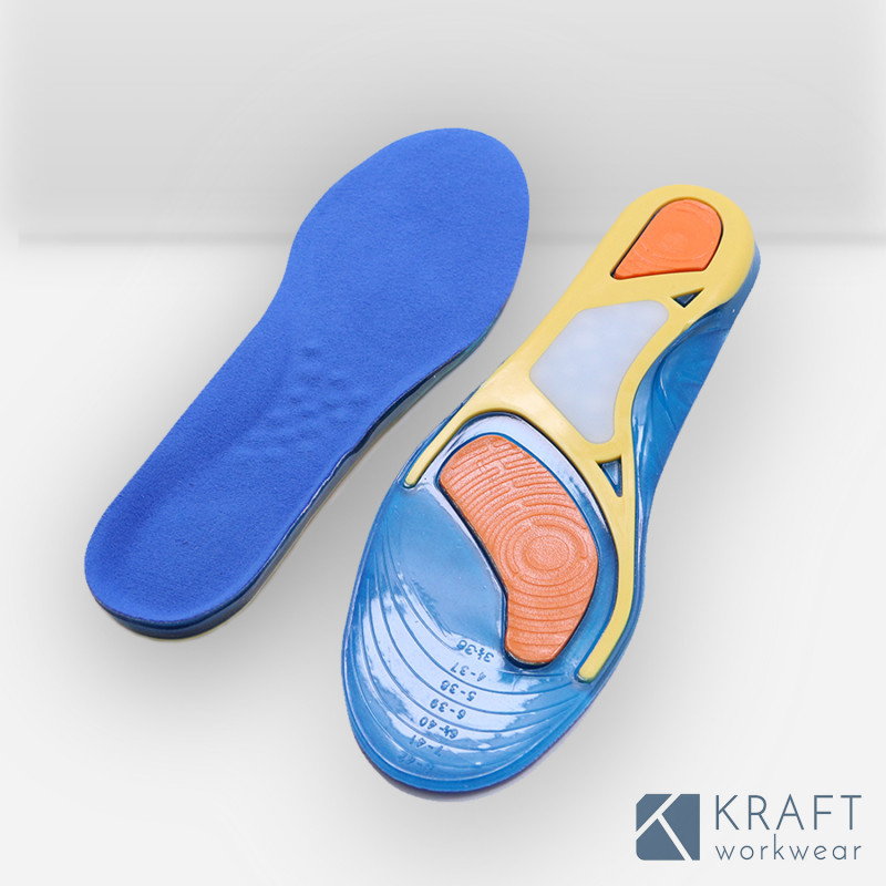 Semelle gel anti fatigue pour chaussure de sécurité