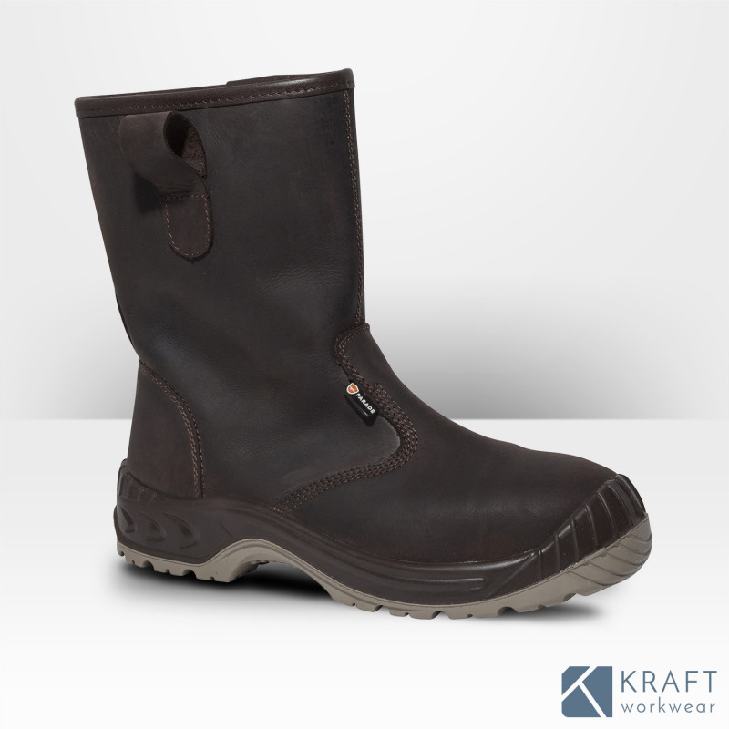 Botte de sécurité S3S fourrée en cuir Parade Nordik