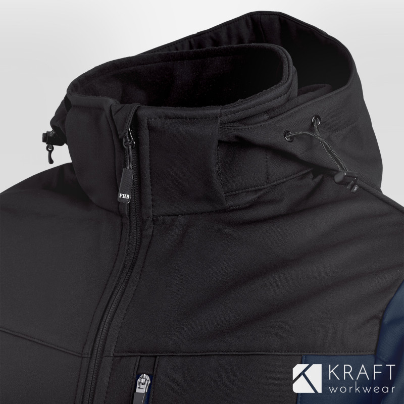 Veste de travail softshell marine FHB Jannik