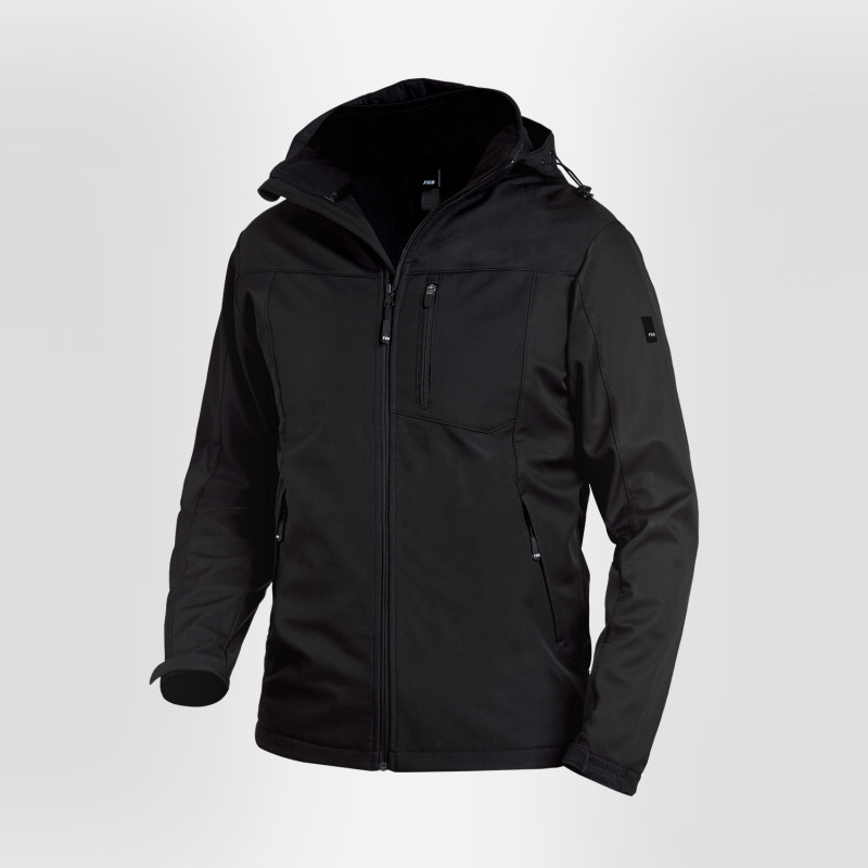 Veste de travail softshell noire FHB Jannik