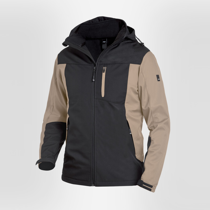 Veste de travail softshell beige FHB Jannik