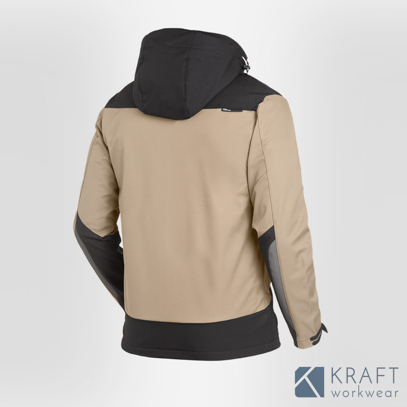 Veste de travail softshell beige FHB Jannik