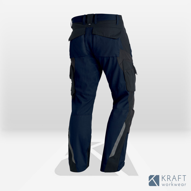 Pantalon de travail slim bleu FHB Florian
