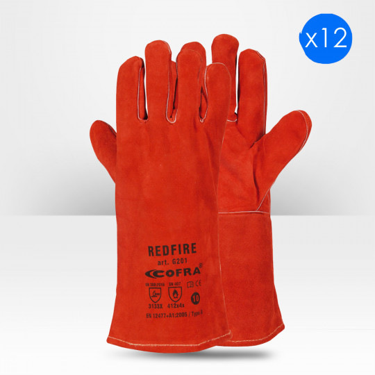 Gants de soudeur Cofra Redfire (lot de 12)