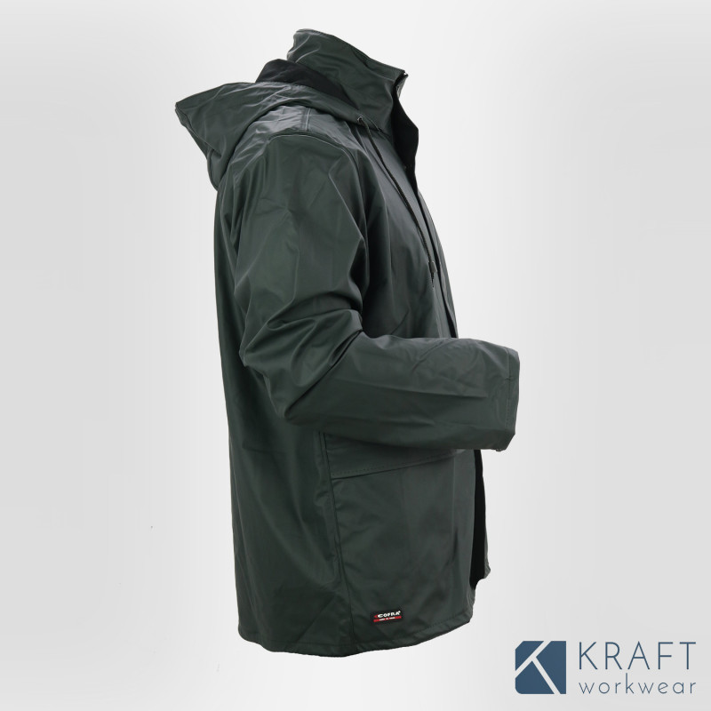 Veste et pantalon de pluie vert armée Cofra Rainfall