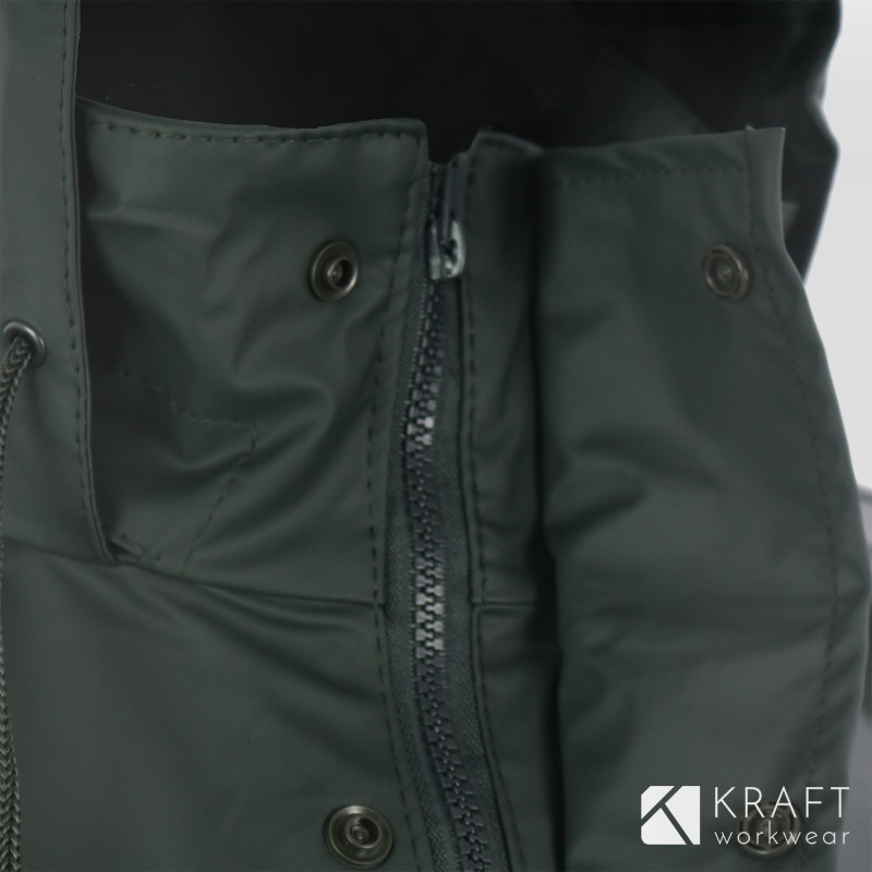 Veste et pantalon de pluie vert armée Cofra Rainfall