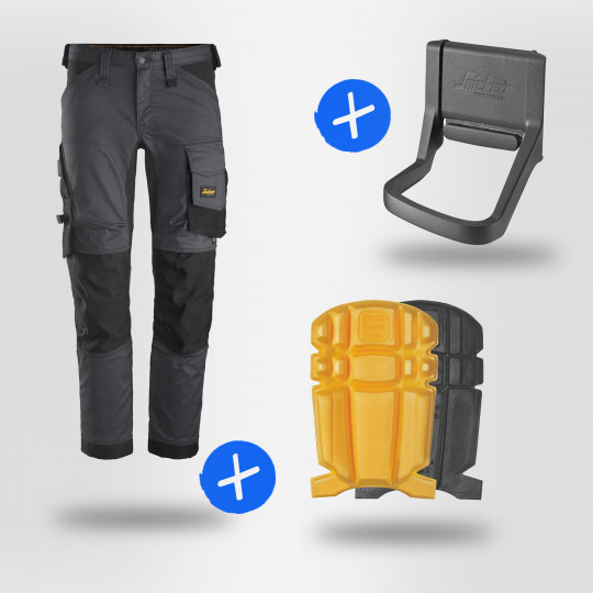 Pack pantalon Snickers + genouillères + porte marteau
