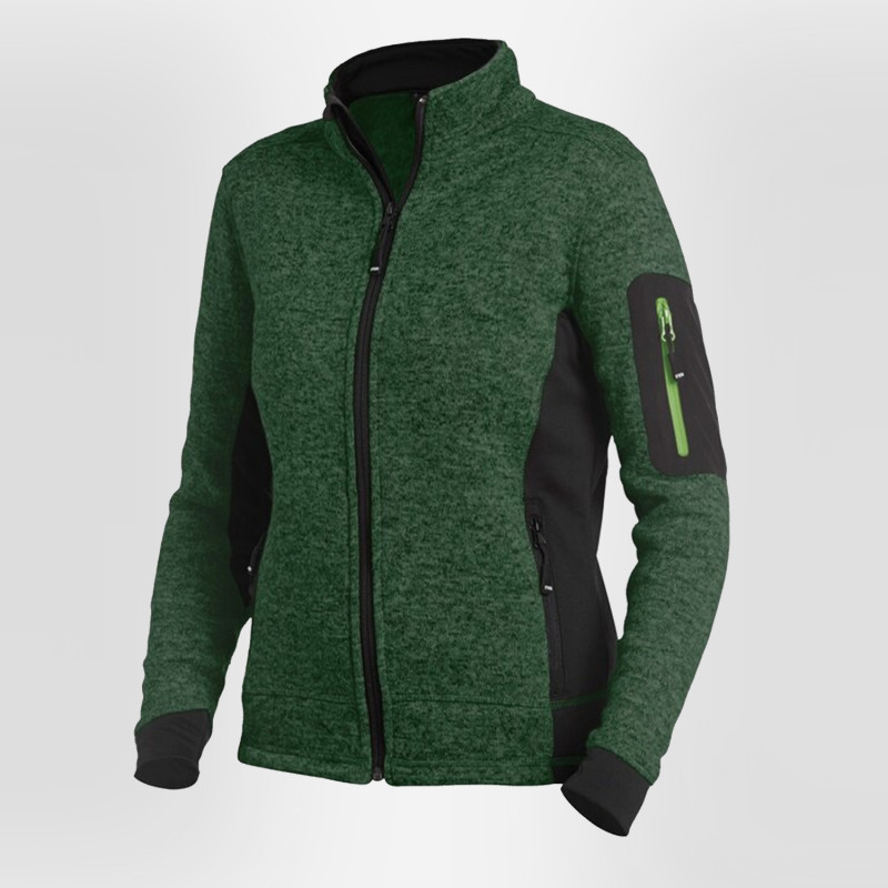 Veste polaire de travail femme verte FHB Marieke