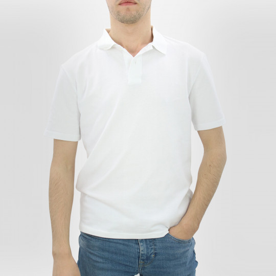Polo maille piquée fabriqué en France en coton bio