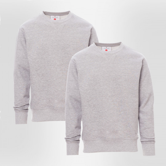 Pack de 2 sweat economique gris chiné